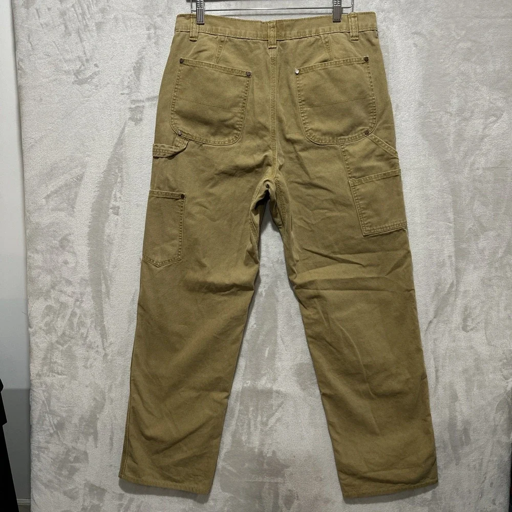 Vintage Y2K Banana Republic Double Knee Carpenter Canvas Pants Size 34 Straight